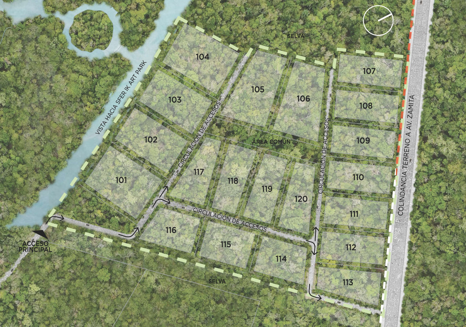 Azulik Villas Site Map